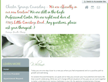 Tablet Screenshot of chesterspringscounseling.com